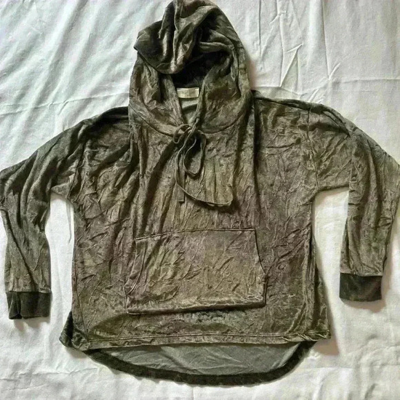 Peach Love California Oversize Velour Hoodie - Bronze Color - Small - Picture 1 of 7